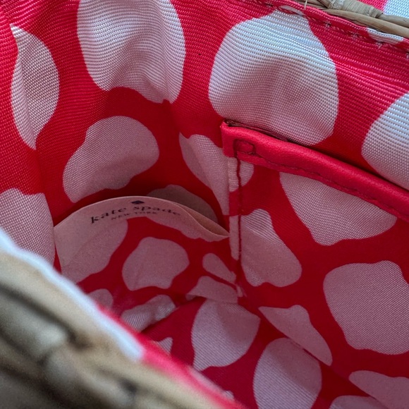 Kate Spade Luisa Straw and Red Leather Bag - Picture 12 of 12